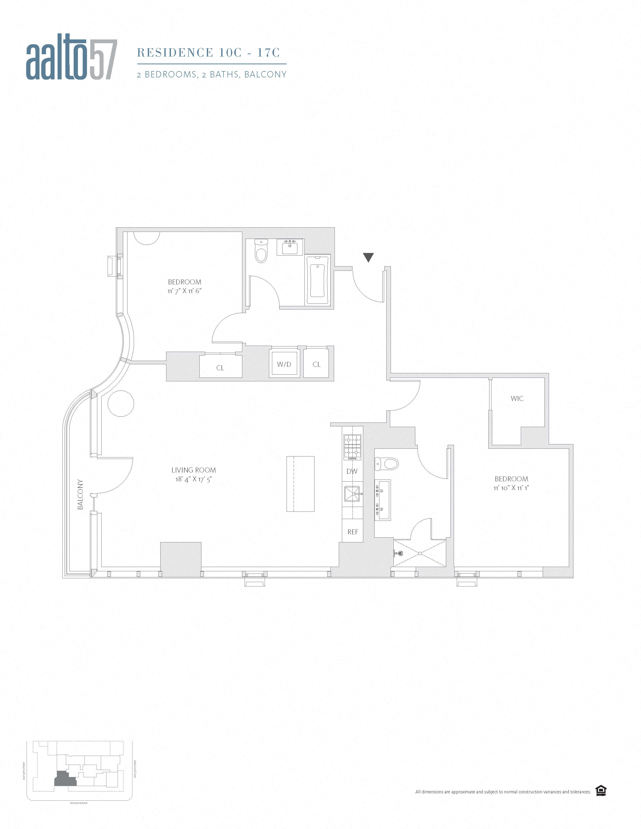 Apartment 15C floorplan